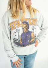 Spartan Rhinestone Rally Crew Neck | Womens - Teigan & Co