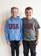 Star - Spangled Camo USA Tee | Youth - Teigan & Co
