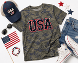 Star - Spangled Camo USA Youth Tee - Teigan & Co