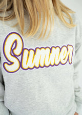 Sumner Retro Patch Gildan Heavy Blend Crewneck | Women's - Teigan & Co