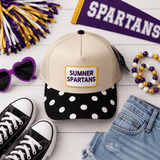 Sumner Spartan Polka Dot Patch Hat - Teigan & Co