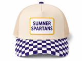 Sumner Spartans Checkered Patch Hat - Teigan & Co