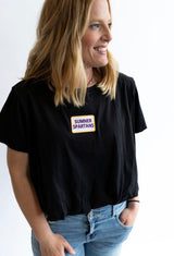 Sumner Spartans Patch Bubble Tee | Women's - Teigan & Co