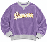 Sumner Vintage Washed Purple Sweatshirt | Women's - Teigan & Co