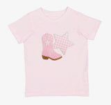 Sweet Wink Bandana Cowgirl Patch Western Short Sleeve T-Shirt | Toddler & Youth - Teigan & Co