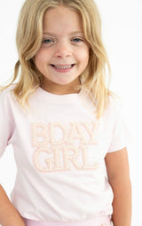 Sweet Wink BDay Girl Patch Short Sleeve T-shirt | Toddler & Youth - Teigan & Co