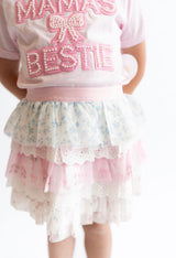 Sweet Wink Floral & Lace Tiered Tutu Skirt | Toddler & Youth - Teigan & Co