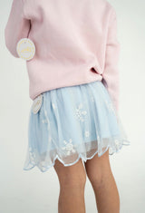 Sweet Wink Glitter Snowflake Scalloped Tutu Skirt | Toddler & Youth - Teigan & Co
