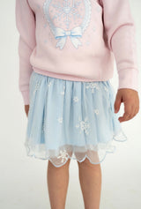 Sweet Wink Glitter Snowflake Scalloped Tutu Skirt | Toddler & Youth - Teigan & Co