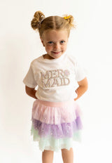 Sweet Wink Mermaid Pearl Scalloped Tutu Skirt | Toddler & Youth - Teigan & Co
