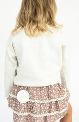 Sweet Wink Mocha Floral Skort | Toddler & Youth - Teigan & Co
