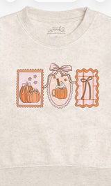 Sweet Wink Pumpkin Cameo Sweatshirt | Toddler & Youth - Teigan & Co