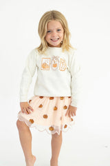 Sweet Wink Pumpkin Cameo Sweatshirt | Toddler & Youth - Teigan & Co