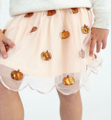 Sweet Wink Pumpkin Sequin Scallop Tutu Skirt | Toddler & Youth - Teigan & Co