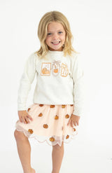 Sweet Wink Pumpkin Sequin Scallop Tutu Skirt | Toddler & Youth - Teigan & Co
