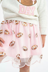 Sweet Wink Sequin Football Tutu Skirt | Toddler & Youth - Teigan & Co