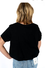 The Everyday Bubble Tee – Black - Teigan & Co