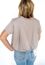 The Everyday Bubble Tee – Taupe - Teigan & Co