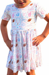 Touchdown Twirl Dress |Toddler & Youth - Teigan & Co