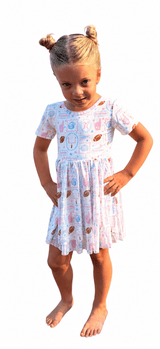Touchdown Twirl Dress |Toddler & Youth - Teigan & Co