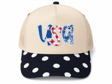USA Polka Dot Patch Hat - Teigan & Co