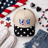 USA Polka Dot Patch Hat - Teigan & Co