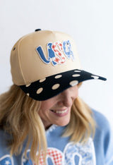 USA Polka Dot Patch Hat - Teigan & Co