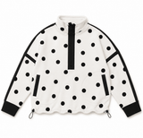 Veveret Polka Dot Contrast Pull Over | Women's - Teigan & Co