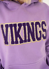 Vikings Patch Hooded Sweatshirt | Women's - Teigan & Co