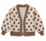 Vintage Polka Dot Scallop Cardigan | Women's - Teigan & Co