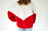 Wolfpack Chenille Varsity Colorblock Sweatshirt | Women's - Teigan & Co