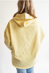 Yellow Sumner Spartans Raw Edge Hoodie | Women's - Teigan & Co